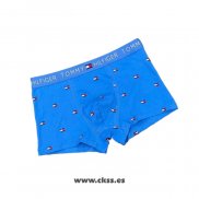 Nuevo Boxer Tommy Hombre Estampado Geometrico Azul