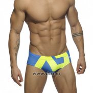 Slip Natacion Addicted Hombre Azul Amarillo