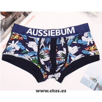 Boxer Aussiebum Hombre Colorful Blanco Azul