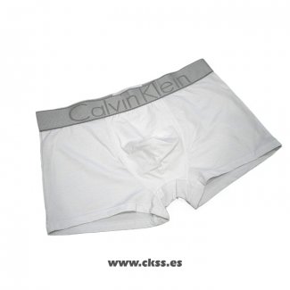 Nuevo Boxer Calvin Klein Hombre Steel Blateado Blanco