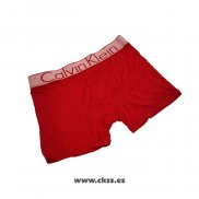 Boxer Calvin Klein Hombre Steel Blateado Rojo2