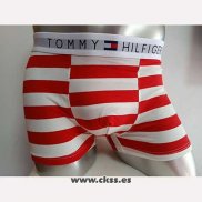 Boxer Tommy Hombre Rayas Blanco Rojo