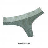 Calvin Klein Mujer Tanga Blateado Gris