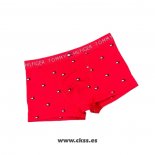 Nuevo Boxer Tommy Hombre Estampado Geometrico Rojo