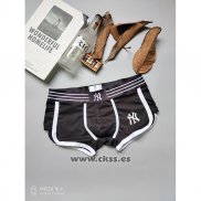 Boxer NY Hombre Negro Blanco