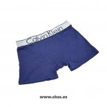 Nuevo Boxer Calvin Klein Hombre Steel Blateado Azul Marino