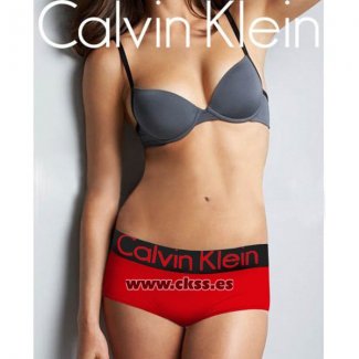 Boxer Calvin Klein Mujer Steel Negro Rojo