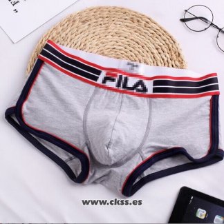 Boxer Fila Hombre Gris Negro