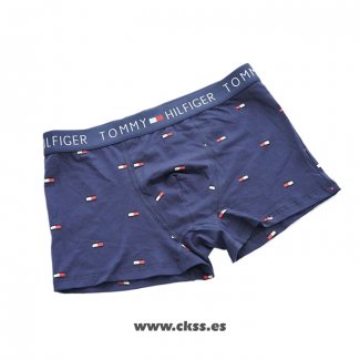 Nuevo Boxer Tommy Hombre Estampado Geometrico Azul Oscuro