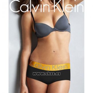 Boxer Calvin Klein Mujer Steel Dolado Negro