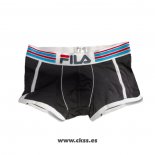 Boxer Fila Hombre Negro Blanco Rojo