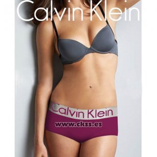 Boxer Calvin Klein Mujer Steel Blateado Violeta